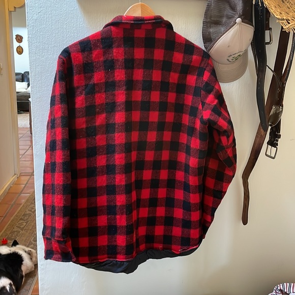 L.L. Bean Quilted Buffalo Plaid Hunter Jacket - Picture 5 of 5